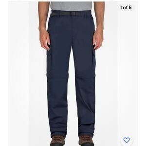 BC Clothing Men’s Covertible Khaki Cargo Pants/Shorts Size 32